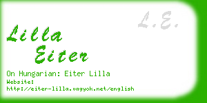 lilla eiter business card